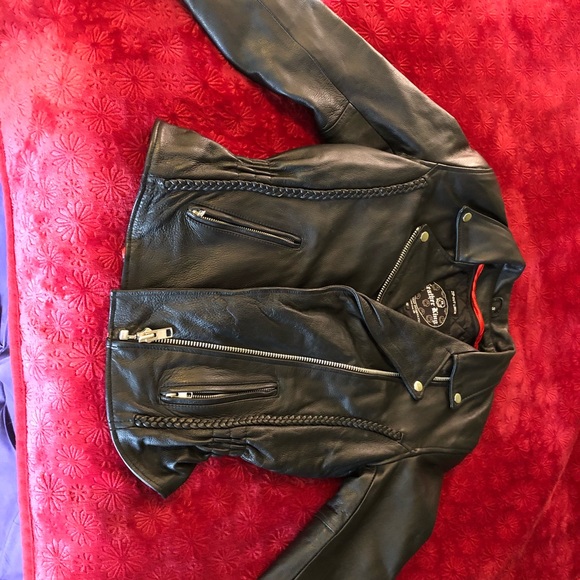 Real black leather coat/jacket - Picture 4 of 4